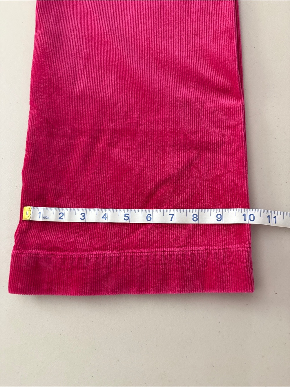 Maeve by Anthropology “The Colette”Bright Pink Wide-Leg Cropped Corduroy Pants - Picture 5 of 5
